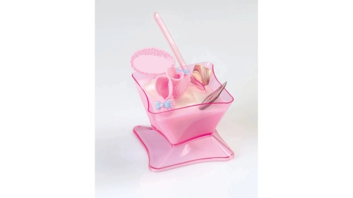 Wavy quadrilateral baptism bowl without cap 120cc