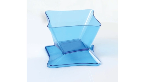 Wavy quadrilateral baptism bowl without cap 120cc